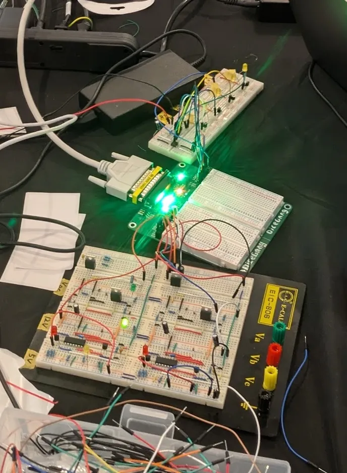 BunkyoWesterns' team panel, with their inverter assembled on it