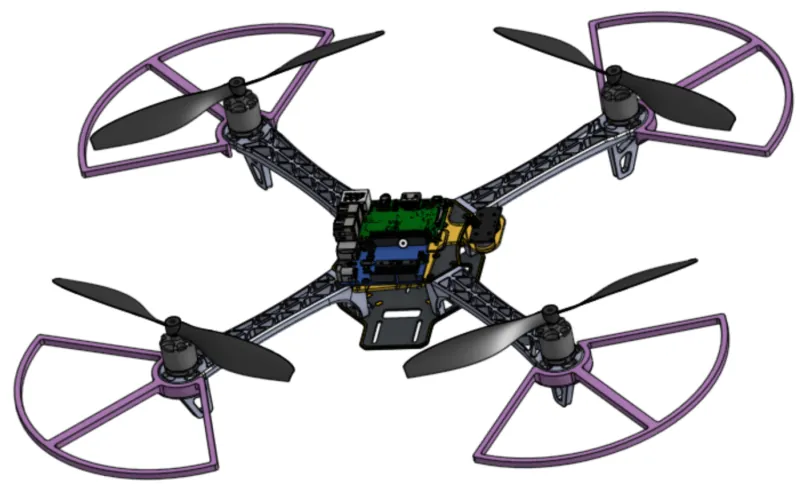 CAD model of the drone